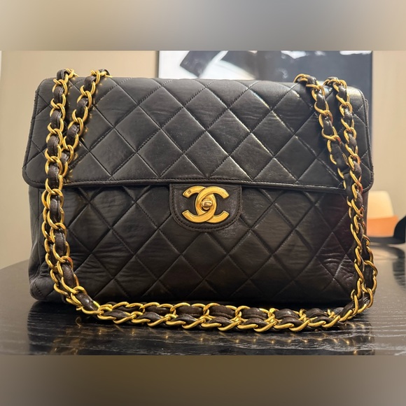 Authentic Chanel Jumbo Classic Flap Leather 24k Gold - Picture 12 of 12